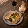 BARLEY FRISELLE WITH HOME MADE PATé <img src="https://osteriadelborgobari.it/wp-content/uploads/2025/01/glutine.svg" width="17px" data-cmp-info="10">